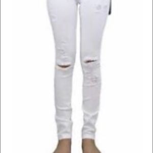 True Religion white Halle super skinny Jeans 26